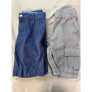 Boy Shorts Wonder Nation Twill Chino & Childrens Place Cargo Shorts 2 pair Sz 8‎